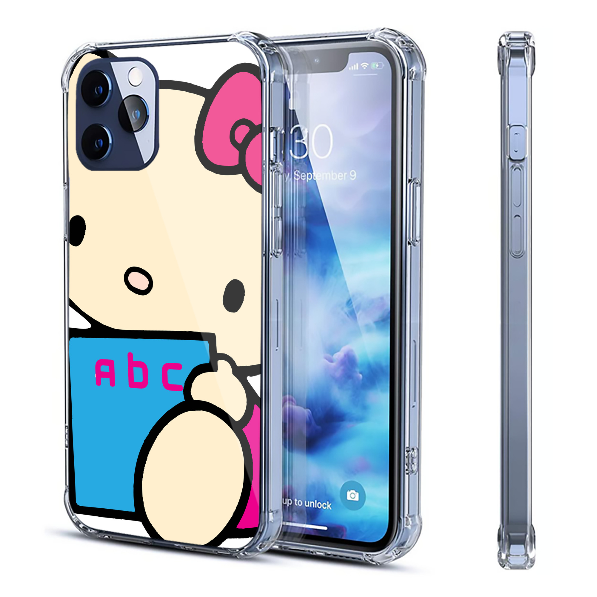 （画像用） Hello Kitty ハローキティ 【iPhone 12シリーズ対応】透明スマホケース（クリアソフトケース）